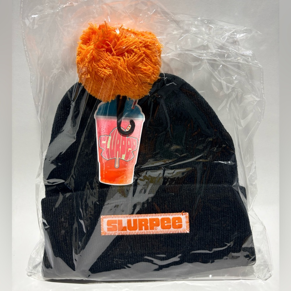 3/$30 | Slurpee | NWT Toques with Pom-Pom - O/S, Blue/Orange/Green